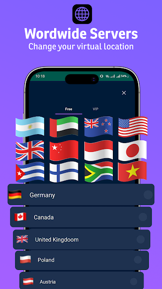 TrymeVPN private browsing screen